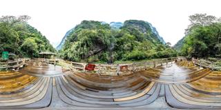 190黑山谷_梦纱瀑布-黑山谷景区 全景